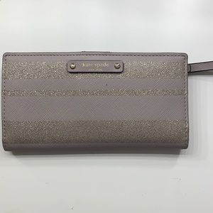 Kate Spade Purple and Glitter Wallet